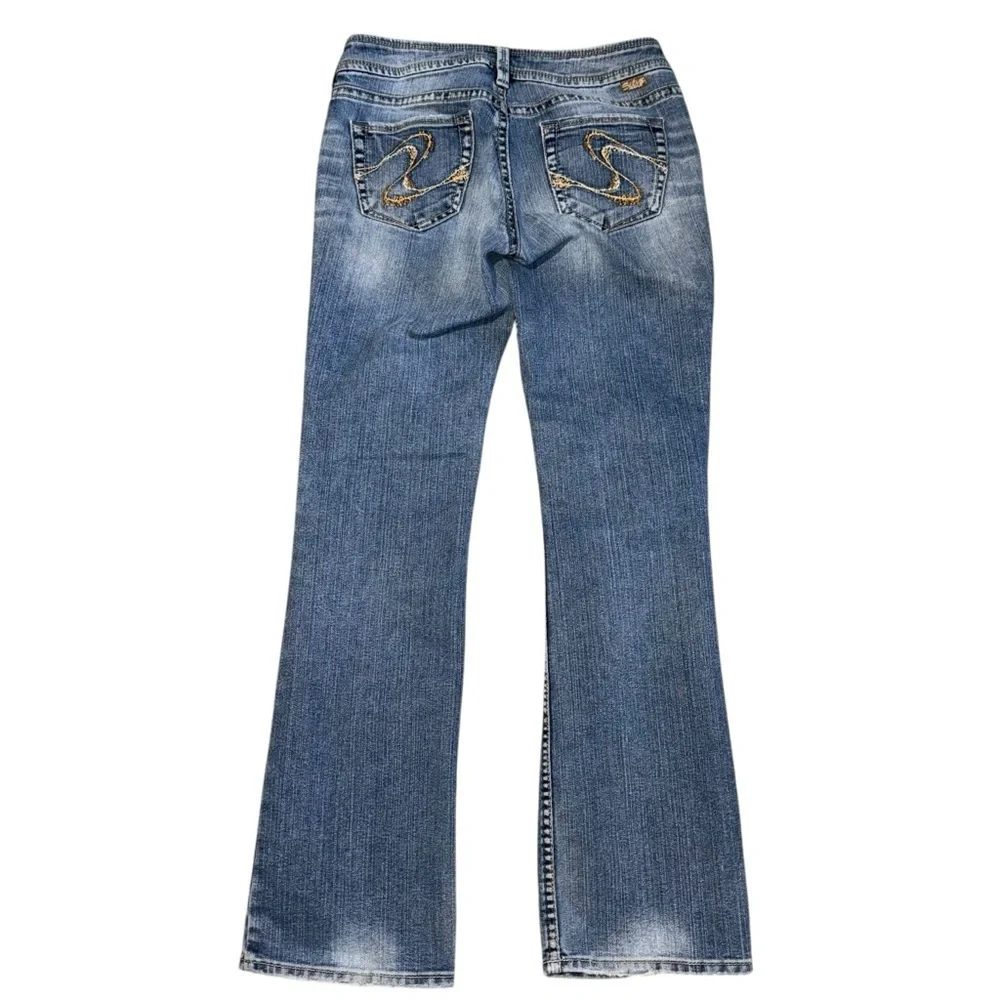 Silver Jeans Julia Low Rise Bootcut 30x30Raw Hem Y2K Flare - Picture 3 of 8